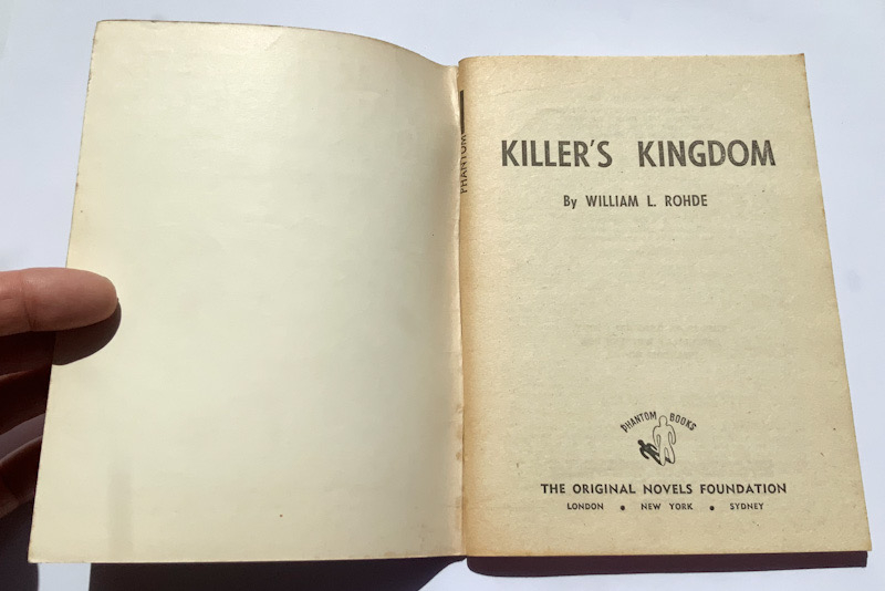 KILLERS KINGDOM Australian pulp fiction crime book 1957